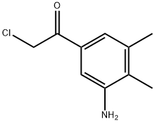 Ethanone, 1-(3-amino-4,5-dimethylphenyl)-2-chloro- (9CI) Struktur