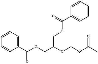 2-(Acetoxymethoxy)-1,3-propanediyl Dibenzoate Struktur