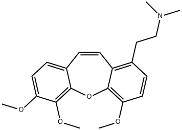 1-[2-(Dimethylamino)ethyl]-4,6,7-trimethoxydibenz[b,f]oxepin Struktur