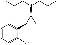 2-[(1S,2R)-2-(dipropylamino)cyclopropyl]phenol Struktur