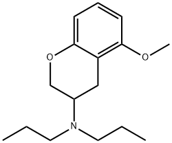 5-methoxy-3-(di-n-propylamino)chroman Struktur