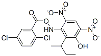 3-amino-2,5-dichloro-benzoic acid, 2-butan-2-yl-4,6-dinitro-phenol Struktur