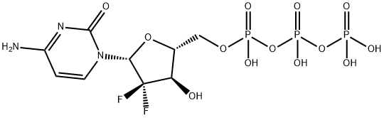 2',2'-difluorodeoxycytidine 5'-triphosphate Struktur