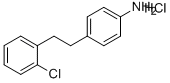 BENZENAMINE, 4-[2-(2-CHLOROPHENYL)ETHYL]-HYDROCHLORIDE (1:1) Struktur