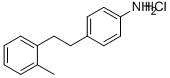 BENZENAMINE, 4-[2-(2-METHYLPHENYL)ETHYL]-HYDROCHLORIDE (1:1) Struktur