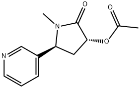 (3'R,5'S)-3'-Hydroxycotinine Acetate Struktur