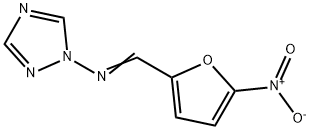 1-(((5-nitro-2-furyl)methylene)amino)-1,2,4-triazole Struktur