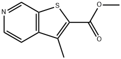 Thieno[2,3-c]pyridine-2-carboxylic acid, 3-methyl-, methyl ester (9CI) Struktur