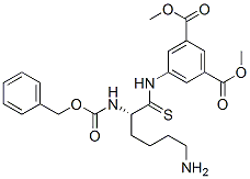 5-(benzyloxycarbonyllysylthioamido)isophthalic acid dimethyl ester Struktur