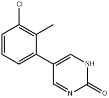 5-(3-Chloro-2-methylphenyl)-2-hydroxypyrimidine Struktur