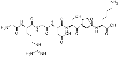 GLY-ARG-GLY-ASP-SER-PRO-LYS Struktur