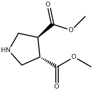 TRANS-PYRROLIDINE-3,4-DICARBOXYLIC ACID DIMETHYL ESTER Struktur