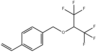 4-VINYLBENZYL HEXAFLUOROISOPROPYL ETHER Struktur