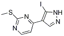 4-(5-iodo-1H-pyrazol-4-yl)-2-(methylthio)pyrimidine Struktur