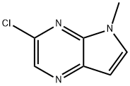 5H-Pyrrolo[2,3-b]pyrazine, 3-chloro-5-Methyl- Struktur