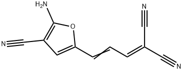 (2E)-3-(5-AMINO-4-CYANO-2-FURYL)PROP-2-ENYLIDENE]MALONONITRILE Struktur