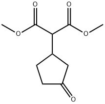 PROPANEDIOIC ACID, 2-(3-OXOCYCLOPENTYL)-, 1,3-DIMETHYL ESTER Struktur