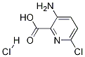 3-AMino-6-chloropyridine-2-carboxylic acid hydrochloride Struktur