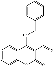 4-(BENZYLAMINO)-2-OXO-2H-CHROMENE-3-CARBALDEHYDE Struktur