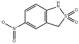 5-nitro-1,3-dihydro-2,1-benzisothiazole 2,2-dioxide Struktur