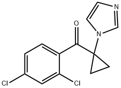 Methanone,  (2,4-dichlorophenyl)[1-(1H-imidazol-1-yl)cyclopropyl]- Struktur