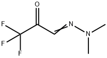 Propanal,  3,3,3-trifluoro-2-oxo-,  1-(dimethylhydrazone)  (9CI) Struktur