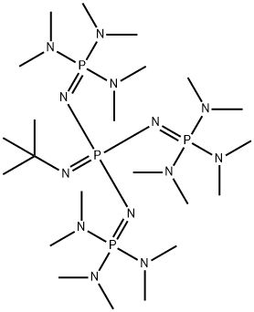 1-TERT-BUTYL-4,4,4-TRIS(DIMETHYLAMINO)-2,2-BIS[TRIS(DIMETHYLAMINO)-PHOSPHORANYLIDE-NAMINO]-2LAMBDA5,4LAMBDA5-CATENADI(PHOSPHAZENE) Struktur