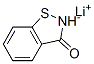 1,2-Benzisothiazol-3(2H)-one, lithium salt Struktur