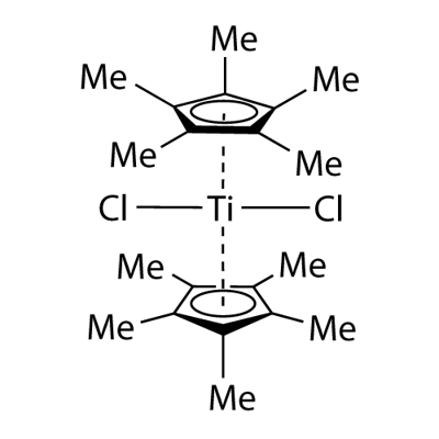 BIS(PENTAMETHYLCYCLOPENTADIENYL)TITANIUM DICHLORIDE Struktur