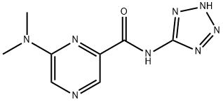 6-(dimethylamino)-N-(1H-tetrazol-5-yl)-2-pyrazinecarboxamide Struktur