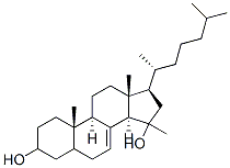 15-methylcholest-7-ene-3,15-diol Struktur