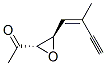 Ethanone, 1-[3-(2-methyl-1-buten-3-ynyl)oxiranyl]-, [2alpha,3beta(Z)]- (9CI) Struktur