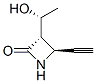 2-Azetidinone, 4-ethynyl-3-(1-hydroxyethyl)-, [3S-[3alpha(S*),4beta]]- (9CI) Struktur