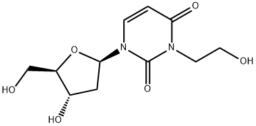 3-hydroxyethyldeoxyuridine Struktur