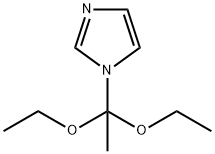 Acetylimidazole diethyl acetal Struktur