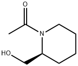 2-Piperidinemethanol, 1-acetyl-, (2S)- (9CI) Struktur