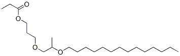 Propanol, 2-methyl-2-(tetradecyloxy)ethoxy-, propanoate Struktur