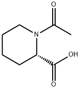 2-Piperidinecarboxylic acid, 1-acetyl-, (2S)- (9CI) Struktur