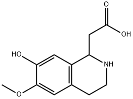 (7-HYDROXY-6-METHOXY-1,2,3,4-TETRAHYDRO-ISOQUINOLIN-1-YL)-ACETIC ACID Struktur