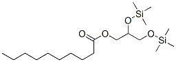 Decanoic acid 2,3-bis[(trimethylsilyl)oxy]propyl ester Struktur