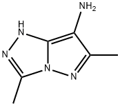 1H-Pyrazolo[5,1-c]-1,2,4-triazol-7-amine,  3,6-dimethyl- Struktur