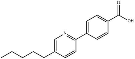 4-(5-pentylpyridin-2-yl)benzoic acid Struktur