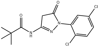 N-[1-(2,5-Dichlorophenyl)-5-oxo-4,5-dihydro-1H-pyrazol-3-yl]-2,2-dimethylpropionamide Struktur