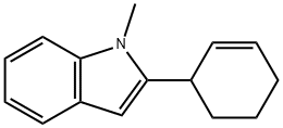 2-Cyclohex-2-enyl-1-methyl-1H-indole Struktur