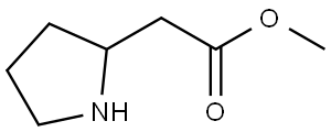 2-Pyrrolidineacetic acid Methyl ester Struktur