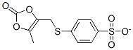 4-((5-methyl-2-oxo-1,3-dioxol-4-yl)methylthio)benzenesulfonate Struktur