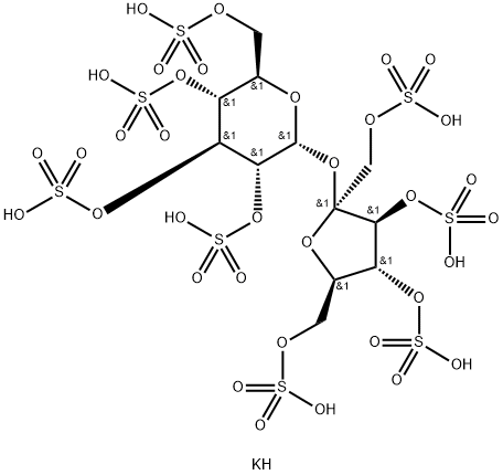 SUCROSEOCTASULFATEPOTASSIUMSALT Struktur