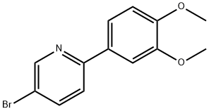 5-bromo-2-(3,4-dimethoxyphenyl)pyridine Struktur