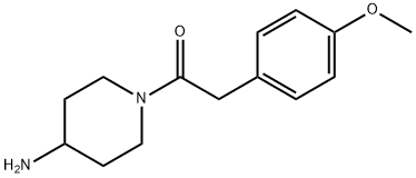 1-(4-aminopiperidin-1-yl)-2-(4-methoxyphenyl)ethan-1-one Struktur