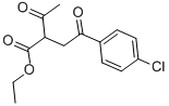 ETHYL 2-ACETYL-4-(4-CHLOROPHENYL)-4-OXOBUTANOATE Struktur